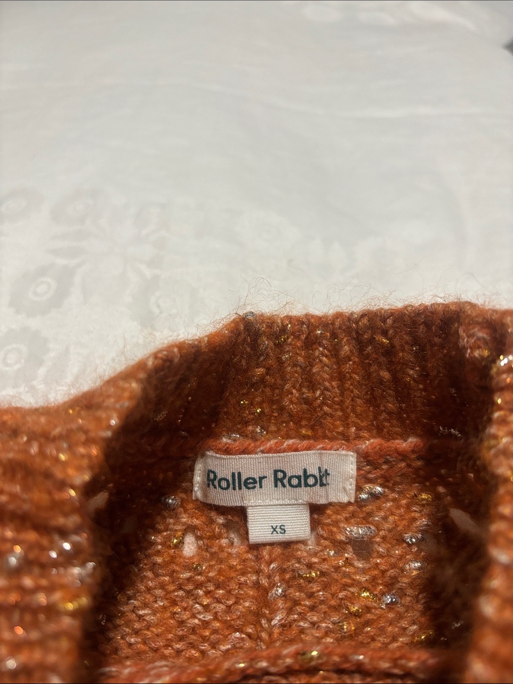 Roller Rabbit Orange Sweater - Picture 2 of 8